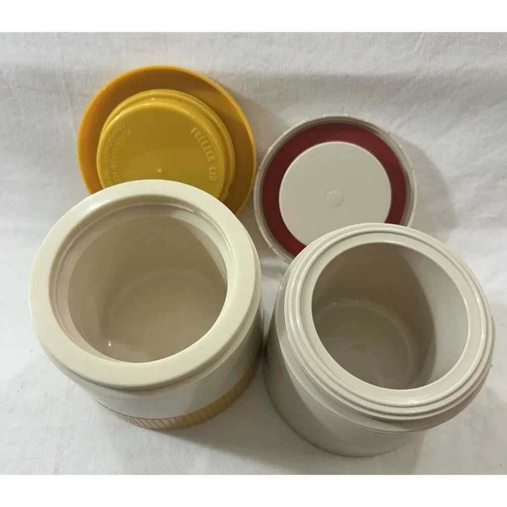 Vintage Thermos King Seeley Aladdin 8 Oz Insulated Food Jars Set of 2 Lunch